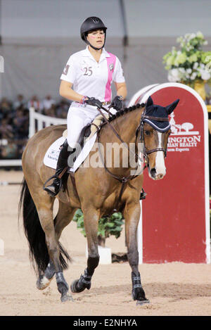 Nespresso 5th Annual Battle of The Sexes during the 2013 FTI Consulting Winter Equestrian Festival at the Palm Beach International Equestrian Center  Featuring: Brianne Goutal Where: Wellingtion, , Florida , United States When: 12 Jan 2013 Stock Photo