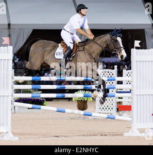 Nespresso 5th Annual Battle of The Sexes during the 2013 FTI Consulting Winter Equestrian Festival at the Palm Beach International Equestrian Center  Featuring: Daniel Bluman Where: Wellingtion, , Florida , United States When: 12 Jan 2013 Stock Photo