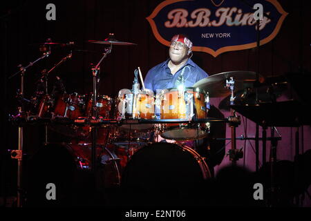 Billy Cobham Band Spectrum performing at the B.B. King Bar and Grill  Featuring: Billy Cobham Where: New York City, NY, USA When: 16 Jan 2013 Stock Photo