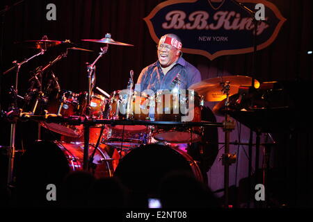 Billy Cobham Band Spectrum performing at the B.B. King Bar and Grill  Featuring: Billy Cobham Where: New York City, NY, USA When: 16 Jan 2013 Stock Photo