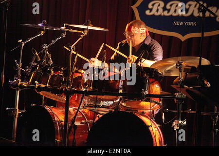 Billy Cobham Band Spectrum performing at the B.B. King Bar and Grill  Featuring: Billy Cobham Where: New York City, NY, USA When: 16 Jan 2013 Stock Photo