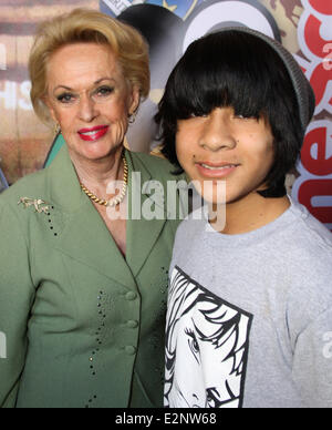 Red Line Tours presents the 'Directors Series' 2nd Annual Commemorative Ticket Press Event - Arrivals  Featuring: Tippi Hedren,Tai Urban Where: Los Angeles, California, United States When: 17 Jan 2013 Stock Photo