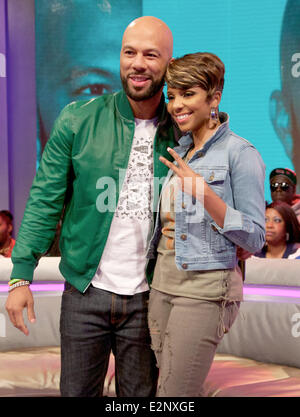 Celebrities attend BET's 106 and Park Taping in New York City  Featuring: Common Where: New York, NY, United States When: 18 Jan 2013 Stock Photo