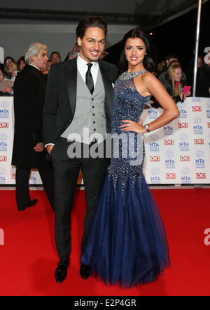 National Television Awards 2013 held at the O2 arena - Arrivals  Featuring: Mario Falcone,Lucy Mecklenburgh Where: London, Unite Stock Photo