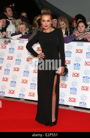 National Television Awards 2013 held at the O2 arena - Arrivals  Featuring: Kierston Wareing Where: London, United Kingdom When: Stock Photo