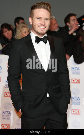 National Television Awards 2013 held at the O2 arena - Arrivals  Featuring: Matthew Wolfenden Where: London, United Kingdom When Stock Photo