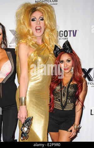 RuPaul's Drag Race at XL Club  Featuring: Nicole 'Snooki' Polizzi Where: New York, United States When: 25 Jan 2013 Stock Photo