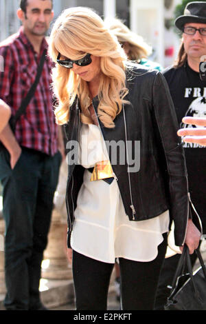 Dina Lohan seen shopping at The Grove  Featuring: Dina Lohan Where: Los Angeles, California, United States When: 01 Feb 2013 Stock Photo