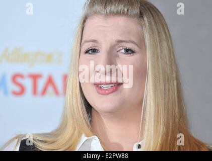 Rebecca Adlington announces her retirement from competitive swimming during a press conference held at the InterContinental Westminster  Featuring: Rebecca Adlington Where: London, United Kingdom When: 05 Feb 2013 Stock Photo