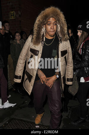 Rapper, Chipmunk leaving Shepherd's Bush after watching Rita Ora ...