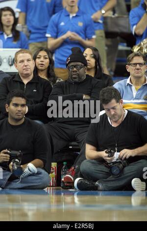 Celebrities watch as the UCLA Bruins defeated the Washington Huskies by