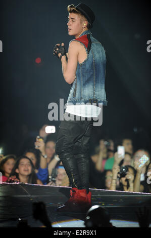 Justin Bieber performing in Atlanta Featuring: Justin Bieber Where