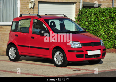 A Fiat Panda on a drive in the UK Stock Photo