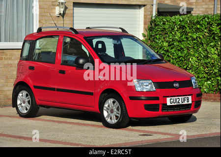 A Fiat Panda on a drive in the UK Stock Photo