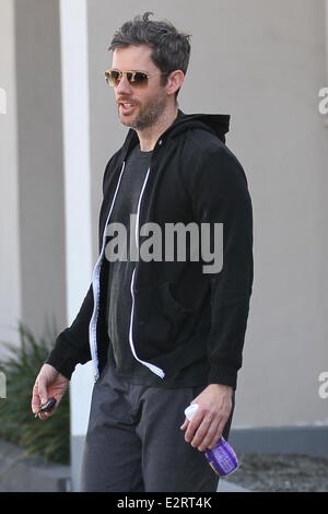 Darren Le Gallo seen leaving the gym in West Hollywood  Featuring: Darren Le Gallo Where: Los Angeles, California, United States When: 14 Feb 2013 Stock Photo