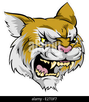 Wildcat Racing Character An illustration of a cartoon wildcat sports team mascot with the text ...