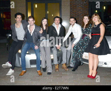 'Black Ice' cast attend the Jameson Dublin International Film Festival screening at The Lighthouse Cinema  Where: Dublin, Irelan Stock Photo