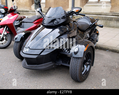 Can-am spyder, a three wheel motorbike, Oxford, UK Stock Photo