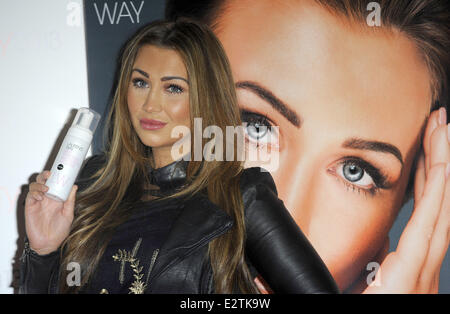 Lauren Goodger attends a photocall in 'Celebrity Corner' at Professional Beauty 2013 held at ExCeL London  Featuring: Lauren Goodger Where: London, United Kingdom When: 25 Feb 2013 Stock Photo