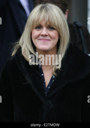 Celebrities at the ITV studios  Featuring: Sally Lindsay Where: London, United Kingdom When: 26 Feb 2013 Stock Photo