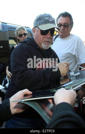 Billy Joel arrives at Los Angeles International LAX airport  Featuring: Billy Joel Where: Los Angeles, California, United States When: 25 Feb 2013 Stock Photo