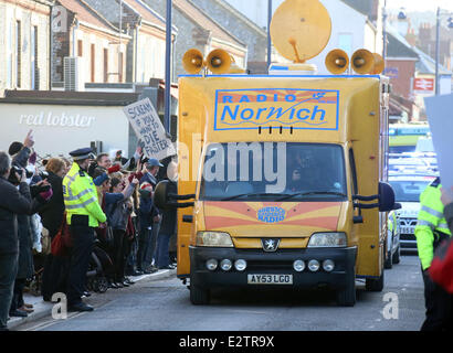 'Alan Partridge: The Movie' filming in Sheringham  Featuring: Atmosphere Where: Norfolk, United Kingdom When: 27 Feb 2013 Stock Photo