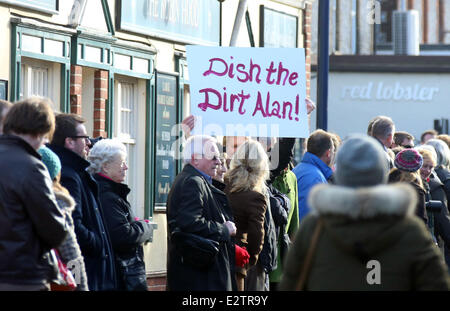 'Alan Partridge: The Movie' filming in Sheringham  Featuring: Atmosphere Where: Norfolk, United Kingdom When: 27 Feb 2013 Stock Photo