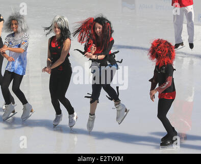 Princess Alexandra of Hanover participates in a skating tournament in which she replicated dance moves made famous by Michael Jackson's 'Thriller' and PSY's 'Gangnam Style'. Alexandra finished in 2nd place.  Featuring: Princess Alexandra Where: Monaco, Mo Stock Photo