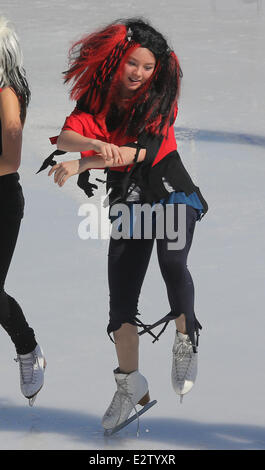 Princess Alexandra of Hanover participates in a skating tournament in which she replicated dance moves made famous by Michael Jackson's 'Thriller' and PSY's 'Gangnam Style'. Alexandra finished in 2nd place.  Featuring: Princess Alexandra Where: Monaco, Mo Stock Photo