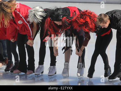 Princess Alexandra of Hanover participates in a skating tournament in which she replicated dance moves made famous by Michael Jackson's 'Thriller' and PSY's 'Gangnam Style'. Alexandra finished in 2nd place.  Featuring: Princess Alexandra Where: Monaco, Mo Stock Photo