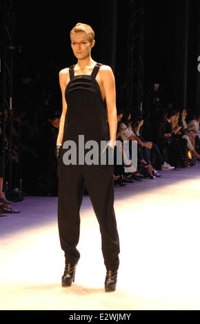 Istanbul Fashion Week - Nihan Buruk - Catwalk  Featuring: Model Where: Istanbul, Turkey When: 12 Mar 2013 Stock Photo