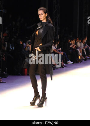 Istanbul Fashion Week - Nihan Buruk - Catwalk  Featuring: Model Where: Istanbul, Turkey When: 12 Mar 2013 Stock Photo