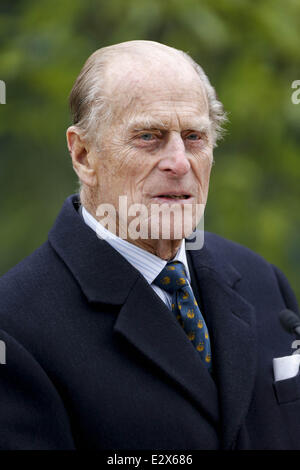 'Tiger Territory' a new tiger enclosure opens at the London Zoo  Featuring: The Duke of Edinburgh,Prince Philip Where: London, U Stock Photo