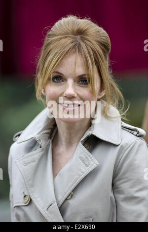 Opening of 'Tiger Territory' a new tiger enclosure at the London Zoo  Featuring: Geri Halliwell Where: London, United Kingdom When: 20 Mar 2013 Stock Photo