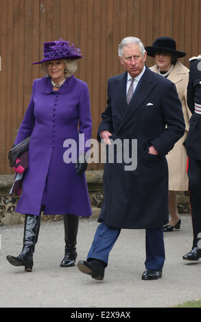 Justin Welby is enthroned as the 105th Archbishop of Canterbury at Canterbury Cathedral  Featuring: Prince Charles,Prince of Wal Stock Photo