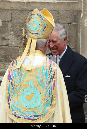 Justin Welby is enthroned as the 105th Archbishop of Canterbury at Canterbury Cathedral  Featuring: Archbishop of Canterbury Jus Stock Photo