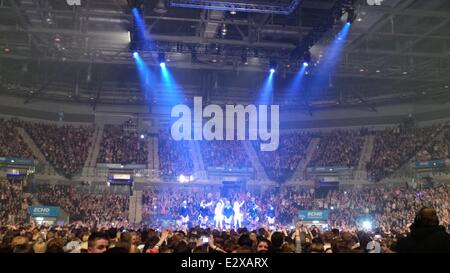 Girls Aloud performed their last ever concert together after ending their Ten: The Hits Tour at the Echo Arena in Liverpool  Featuring: Atmosphere Where: Liverpool , United Kingdom When: 21 Mar 2013 Stock Photo