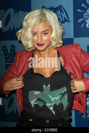 Warner Bros. Consumer Products And Junk Food Clothing Launch 1960’S Batman Classic TV Series Product Line  Featuring: Caroline D’Amore Where: Los Angeles, California, United States When: 21 Mar 2013 Stock Photo