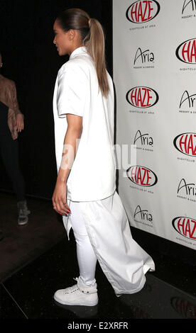 Haze nightclub welcomes Ciara for a special performance inside the Aria Resort and Casino  Featuring: Ciara Where: Las Vegas, Nevada, United States When: 28 Mar 2013 Stock Photo