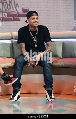 BET's '106 & Park' at BET Studios  Featuring: Chris Brown Where: New York City, United States When: 01 Apr 2013 Stock Photo