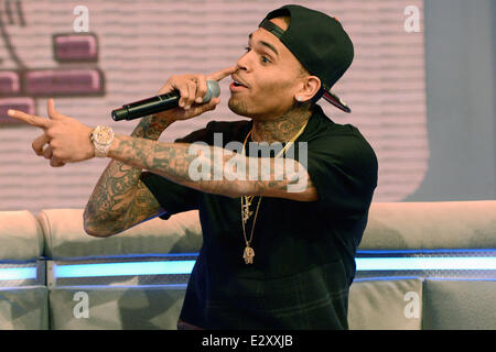 BET's '106 & Park' at BET Studios  Featuring: Chris Brown Where: New York City, United States When: 01 Apr 2013 Stock Photo