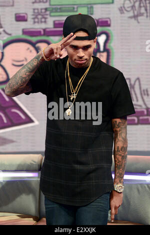 BET's '106 & Park' at BET Studios  Featuring: Chris Brown Where: New York City, United States When: 01 Apr 2013 Stock Photo