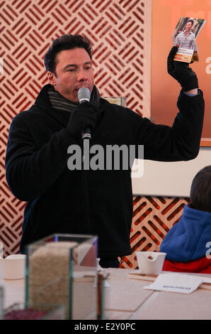 Rocco Dispirito attends the launch of Triscuit's new line of crackers 'Brown Rice Triscuit' in Times Square  Featuring: Rocco Dispirito Where: New York City, New York , United States When: 03 Apr 2013 Stock Photo