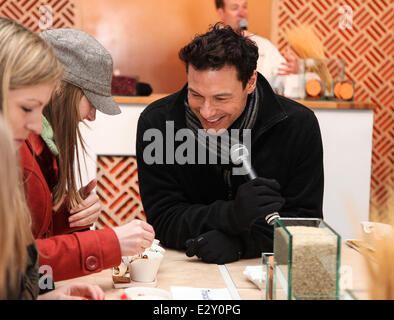 Rocco Dispirito attends the launch of Triscuit's new line of crackers 'Brown Rice Triscuit' in Times Square  Featuring: Rocco Dispirito Where: New York City, New York , United States When: 03 Apr 2013 Stock Photo