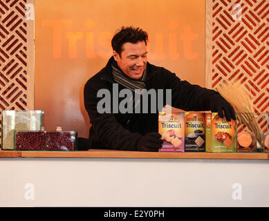 Rocco Dispirito attends the launch of Triscuit's new line of crackers 'Brown Rice Triscuit' in Times Square  Featuring: Rocco Dispirito Where: New York City, New York , United States When: 03 Apr 2013 Stock Photo