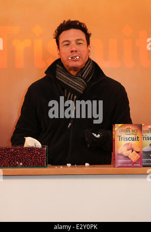 Rocco Dispirito attends the launch of Triscuit's new line of crackers 'Brown Rice Triscuit' in Times Square  Featuring: Rocco Dispirito Where: New York City, New York , United States When: 03 Apr 2013 Stock Photo