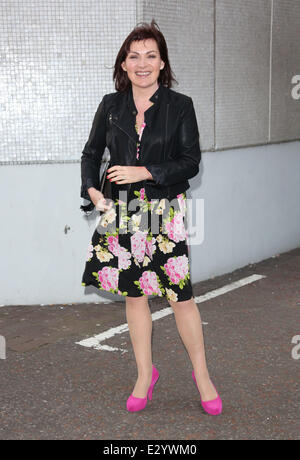 Chickenshed charity event held at the ITV studios - Arrivals  Featuring: Lorraine Kelly Where: London, United Kingdom When: 16 Apr 2013 Stock Photo