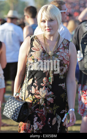 Celebrities at the 2013 Coachella Valley Music and Arts Festival - Week 2 Day 1  Featuring: Hayley Hasselhoff Where: Indio, California, United States When: 19 Apr 2013 Stock Photo