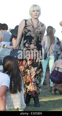 Celebrities at the 2013 Coachella Valley Music and Arts Festival - Week 2 Day 1  Featuring: Hayley Hasselhoff Where: Indio, California, United States When: 19 Apr 2013 Stock Photo