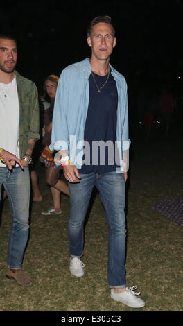 Celebrities at the 2013 Coachella Valley Music and Arts Festival - Week 2 Day 1  Featuring: Robert Ackroyd Where: Indio, California, United States When: 19 Apr 2013 Stock Photo